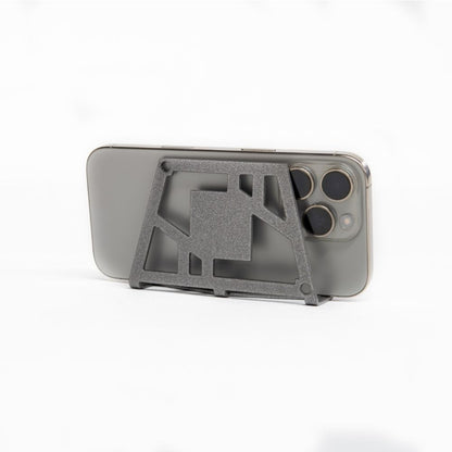 Grey Color Wall Mount For Mobile Backside and Placing Mobile