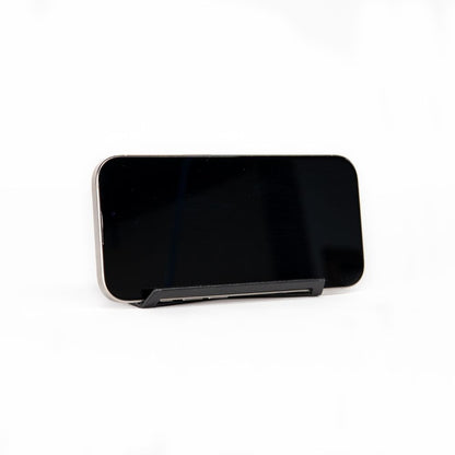 Front Placing Mobile On Metal Wall Mount Black Color