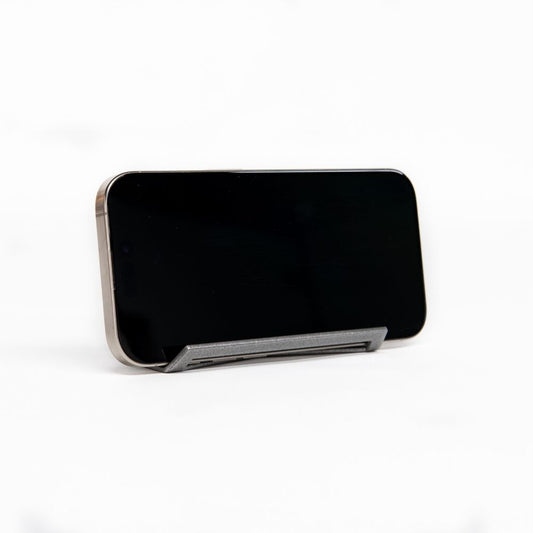 Front Placing Mobile On Metal Wall Mount Grey Color